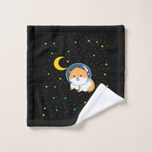 Guinea Pig In Space Cute Astronomy Guinea Pig Wash Cloth