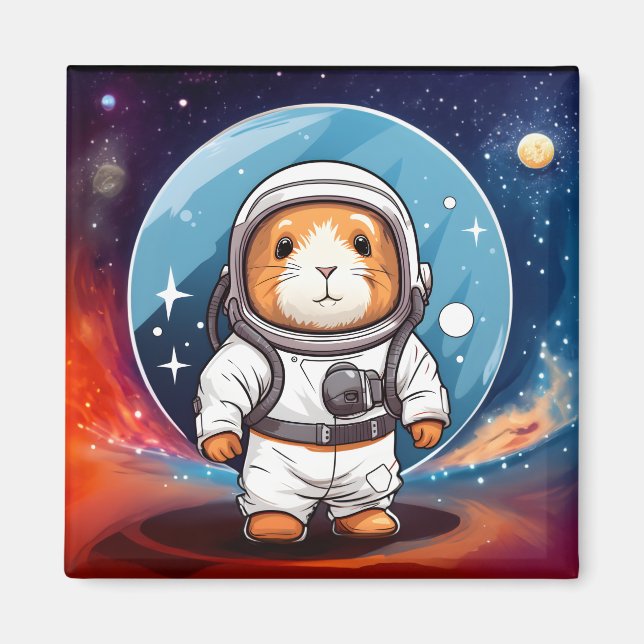 Guinea Pig in Space Magnet (Front)