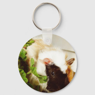 Guinea Pig in the Flowers Key Ring
