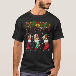 Guinea Pig In Xmas Socks Christmas Santa Elf Reind T-Shirt
