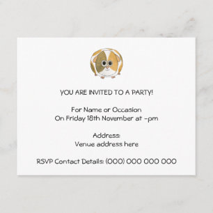 Guinea Pig. Invitation