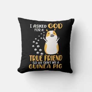 Guinea Pig Is True Friend Cushion