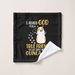 Guinea Pig Is True Friend Wash Cloth