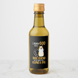 Guinea Pig Is True Friend Wine Label