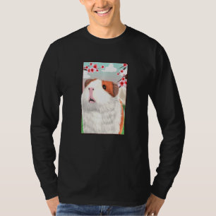 Guinea Pig Japanese Cherry Blossom Sakura Flower V T-Shirt