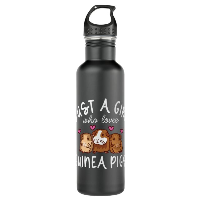 Guinea Pig , Just A Girl Who Loves Guinea Pigs  710 Ml Water Bottle (Front)