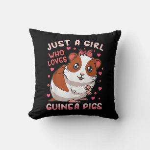 Guinea Pig Just A Girl Who Loves Guinea Pigs Cushion