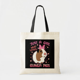 Guinea Pig Just a Girl Who Loves Guinea Pigs Tote Bag