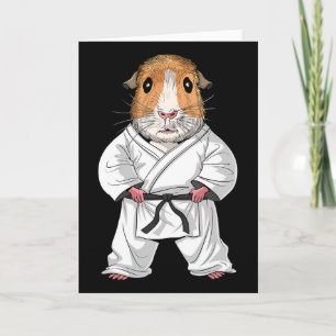 Guinea Pig Karate Ninja Jiu-jitsu Taekwondo Martia Card
