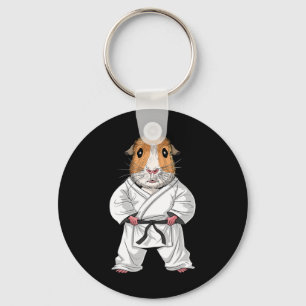 Guinea Pig Karate Ninja Jiu-jitsu Taekwondo Martia Key Ring
