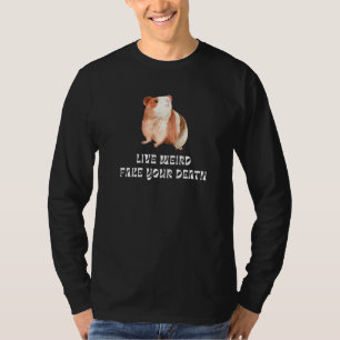 Guinea Pig Live Weird Fake Your Death Watercolor T-Shirt