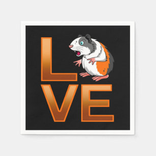 Guinea Pig Love Cute Guinea Pig Cool Pet Lover Napkin