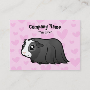 Guinea Pig Love (long hair) Business Card