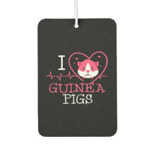 Guinea Pig Love Rodent Heartbeat Guinea Pig Car Air Freshener