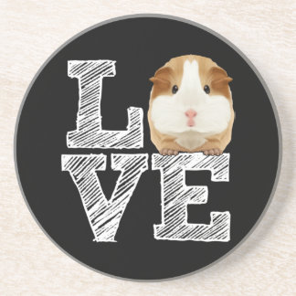 Guinea Pig Love Rodent Wheek Coaster