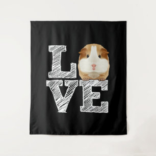 Guinea Pig Love Rodent Wheek Tapestry