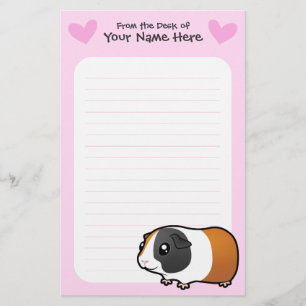 Guinea Pig Love (smooth hair) Stationery