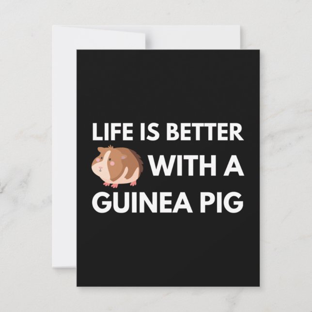 Guinea Pig Lover Card (Front)