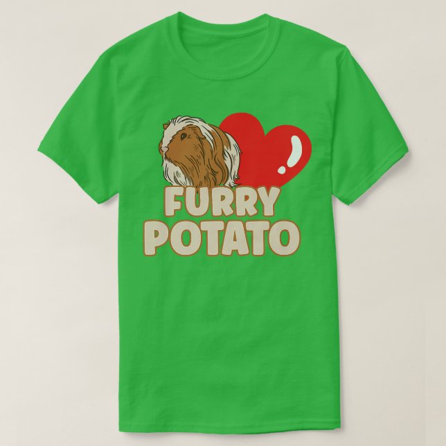 Guinea Pig Lover Furry Potato  T-Shirt (Design Front)
