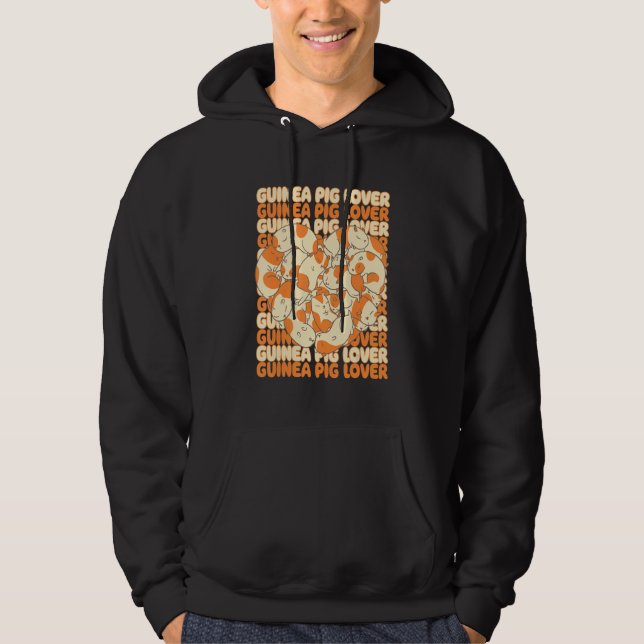 Guinea Pig Lover Graphic Guinea Pig Owner Cavy Ani Hoodie (Front)