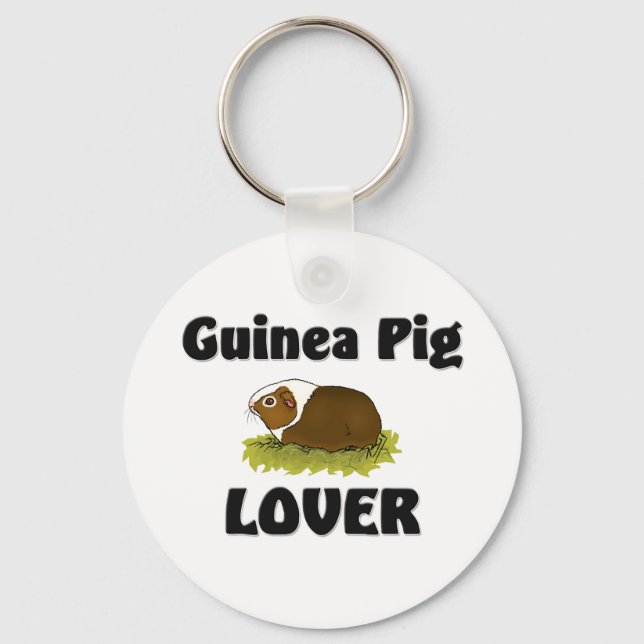 Guinea Pig Lover Key Ring (Front)