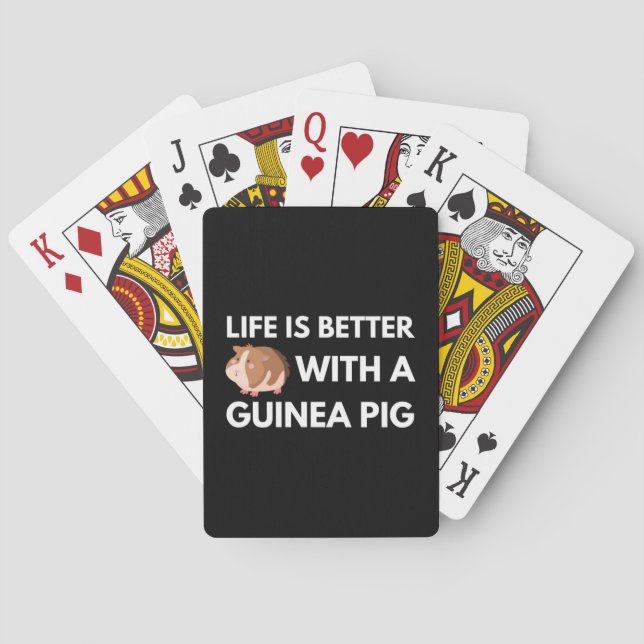 Guinea Pig Lover Playing Cards (Back)