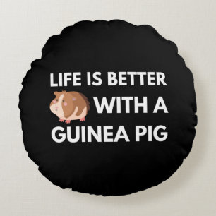 Guinea Pig Lover Round Cushion