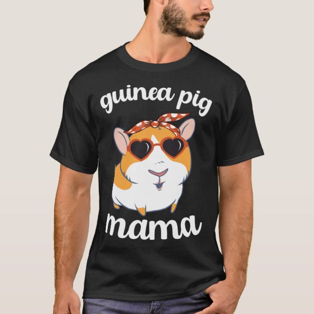 Guinea Pig Mama Women Mothers Day Guinea Pig Mom M T-Shirt (Front)