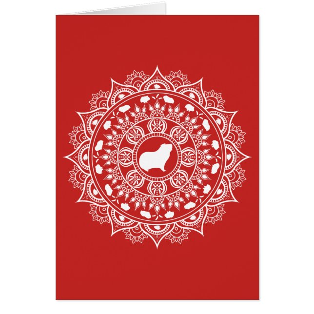 Guinea Pig Mandala Art (Front)