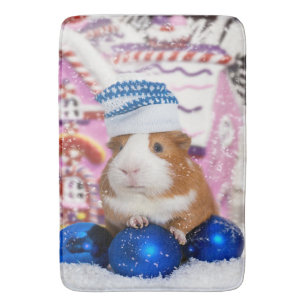 Guinea Pig Merry Christmas Guinea Pig Gift Lovers Bath Mat
