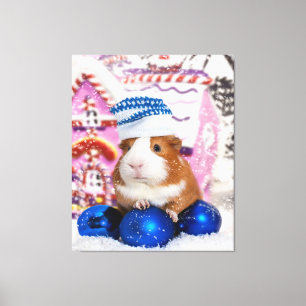 Guinea Pig Merry Christmas Guinea Pig Gift Lovers Canvas Print
