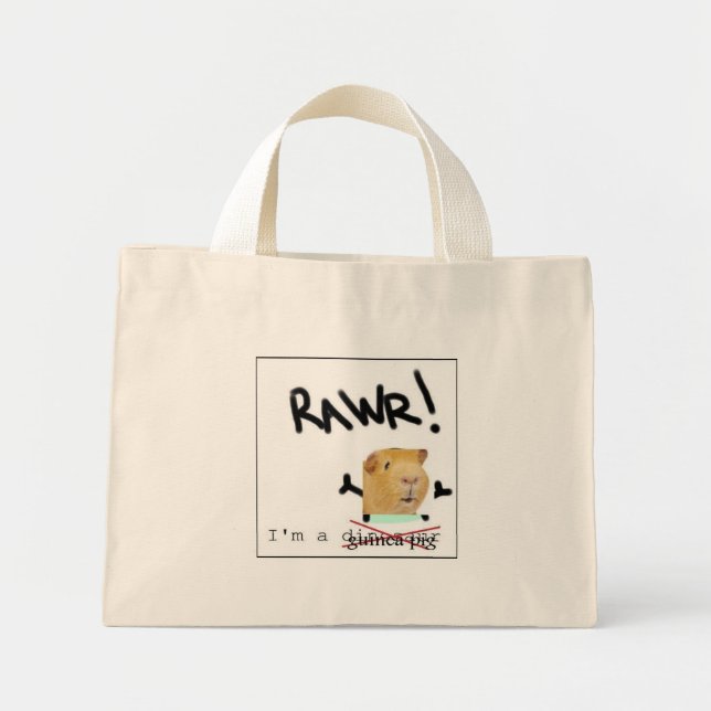guinea pig mini tote bag (Front)