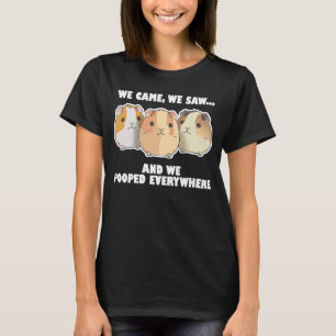 Guinea Pig Mom Dad Funny Piggy Lover Chew Cage 4 T-Shirt
