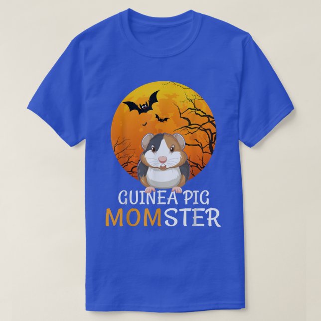 Guinea Pig Momster Funny Women Halloween  T-Shirt (Design Front)