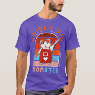 Guinea Pig Momster Funny Womens Vintage Retro Suns T-Shirt