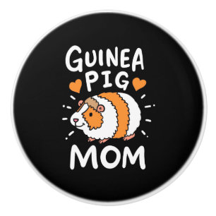 Guinea Pig Mother Ceramic Knob