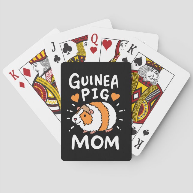 Guinea Pig Mother Playing Cards (Back)