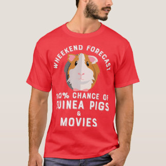 Guinea Pig Movies Gift   Guinea Pigs Video Weekend T-Shirt