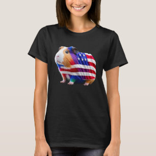 Guinea Pig Mum Dad Funny Piggy 4th July T-Shirt
