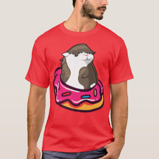 Guinea Pig Mum Dad Funny Piggy Lover Doughnut  T-Shirt