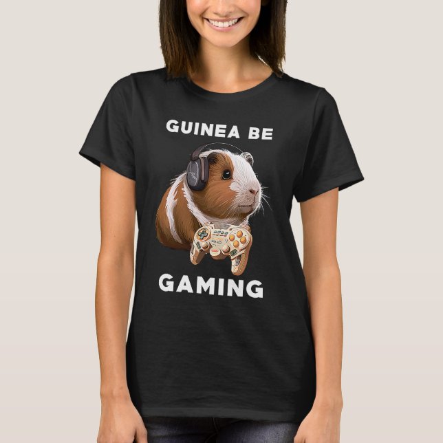 Guinea Pig Mum Dad  Piggy  Chew Cage T-Shirt (Front)