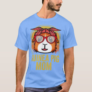 Guinea Pig Mum Distressed Retro Vintage Sunglasses T-Shirt