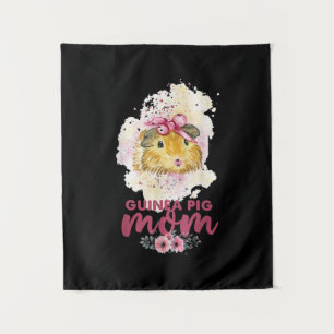 Guinea Pig Mum Floral Mors Day And Christmas Gift Tapestry