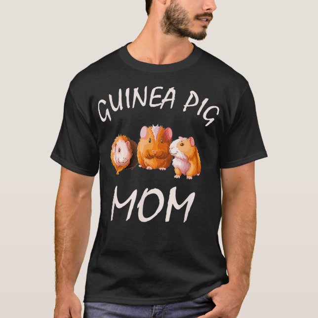 Guinea Pig  Mum Mummy wheek Design  T-Shirt (Front)