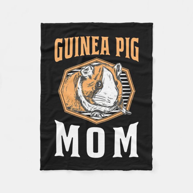 Guinea Pig Mummy Fleece Blanket (Front)
