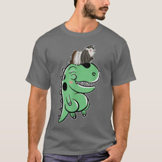 Guinea Pig On Dinosaur Guinea Pig T-Shirt