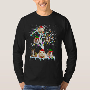 Guinea Pig On Xmas Tree Reindeer Santa Elf Guinea T-Shirt