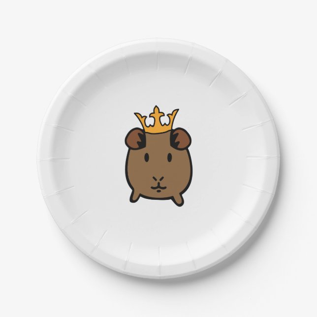 Guinea Pig Paper Plate (Front)