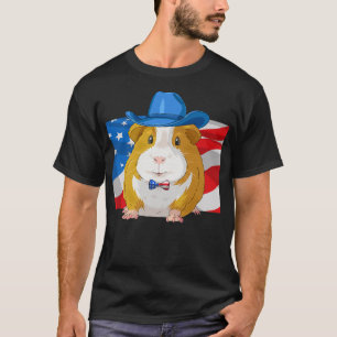 Guinea Pig Patriotic Merica 4th Of July American C T-Shirt