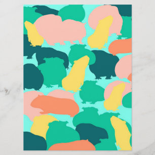 Guinea Pig Pattern Colour Funny Pet Gift Ideas Menu